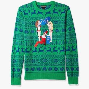 Drunk Elf Ugly Christmas Sweater